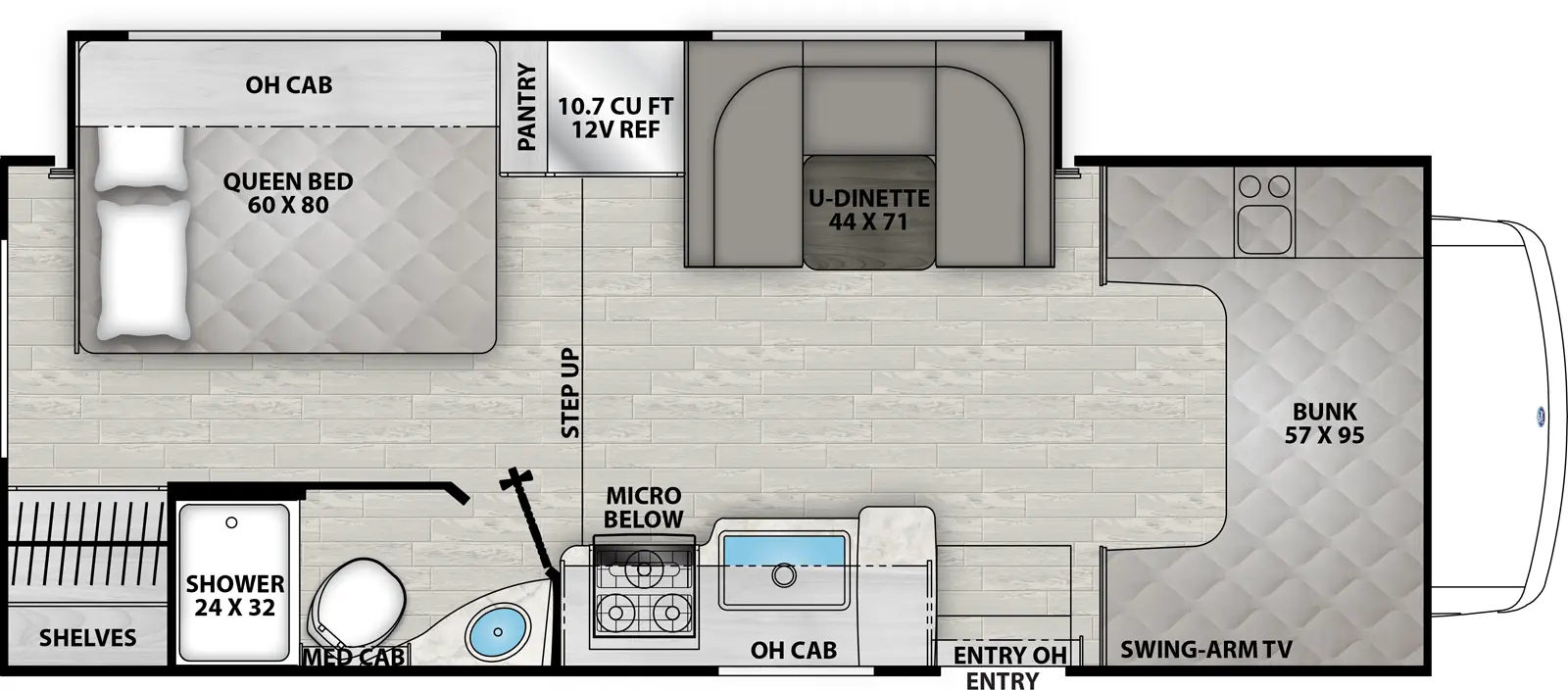 Freelander 23FS - Ford E-350 Floorplan